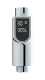 Compteur d'eau pour douche EKOGEST, chromé, EDOUARD ROUSSEAU