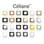 Plaque  2p celiane acier satine