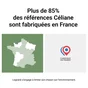 Plaque  2p celiane acier satine