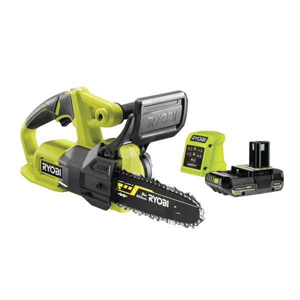 Tronçonneuse élagueuse sur batterie RYOBI Ry18cs20a-125p 18 V, guide de 20 cm