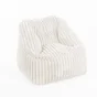 Fauteuil effet velours, Marco écru L.70 x l.60 cm