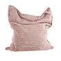 Maxi coussin velours 110 x 130 cm rose