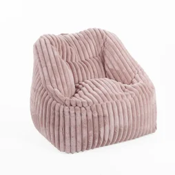 Fauteuil effet velours, Marco rose L.70 x l.60 cm