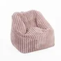 Fauteuil effet velours, Marco rose L.70 x l.60 cm