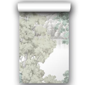 Papier peint panoramique Gravure alix multicolore l.159 x H.280 cm