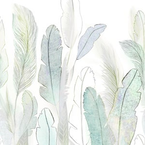 Papier peint panoramique Scarlet vert céladon l.159 x H.280 cm