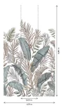 Papier peint panoramique Calobra taupe l.159 x H.280 cm
