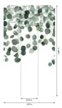 Papier peint panoramique Eucalyptus icarus vert l.159 x H.280 cm
