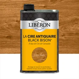 Cire Liquide Meuble Et Objets Antiquaire Black Bison® Liberon, Chêne Moyen 0.5 L