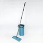 Balai à plat + seau double bac/bouchon vidange, manche inox + 1 recharge microfibre kit Evolution Bigbross