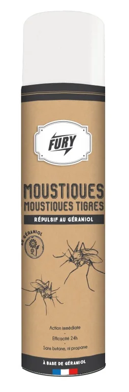 Spray anti-moustiques et moustiques tigres, FURY, 400ml