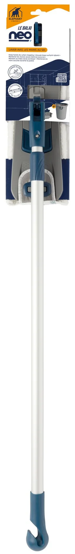 Balai A Plat Neo Manche Aluminium Telescopique 0M90-1M53 Elephant
