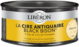 Cire En Pâte Meuble Et Objets Antiquaire Black Bison® Liberon, Chêne Clair 0.5 L