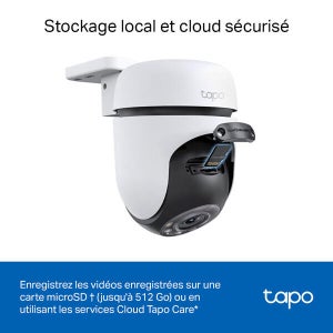 Camera de surveillance exterieure motorise filaire tc41 tapo blanc