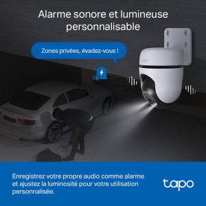 Camera de surveillance exterieure motorise filaire tc41 tapo blanc