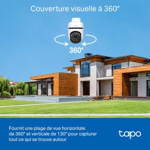 Camera de surveillance exterieure motorise filaire tc41 tapo blanc