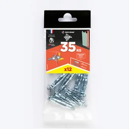 Lot de 10 chevilles et vis à expansion RED HEAD, Diam.10 x L.37 mm