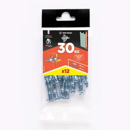 Lot de 10 chevilles et vis à expansion RED HEAD, Diam.8 x L.38 mm