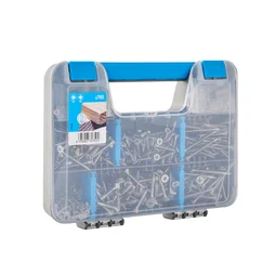 Valisette assortiment Vis agglo tete fraisee pozidriv inox A2 STANDERS 700 pieces