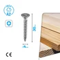 Vis agglo tete fraisee pozidriv inox A2 4x30 STANDERS boite 200 pieces