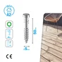 Vis terrasse inox A2 torx 5x50 STANDERS boite 200 pieces