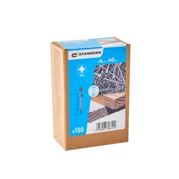 Vis agglo tete fraisee pozidriv inox A2 4x40 STANDERS boite 150 pieces
