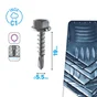 Vis tole tete hexagonale 5,5x19 inox C1 STANDERS sachet 12 pieces
