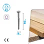Tirefond inox A2 8x60 STANDERS sachet 4 pieces