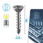 Vis tole tete fraisee ph 4.8x38 inox C1 STANDERS sachet 10 pieces