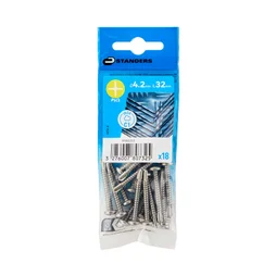 Vis tole tete ronde ph 4,2x32 inox C1 STANDERS sachet 18 pieces