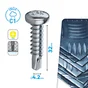 Vis tole tete ronde ph 4,2x32 inox C1 STANDERS sachet 18 pieces