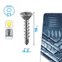 Vis tole tete fraisee ph 4.2x19 inox C1 STANDERS sachet 18 pieces