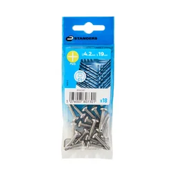 Vis tole tete ronde ph 4,2x19 inox C1 STANDERS sachet 18 pieces
