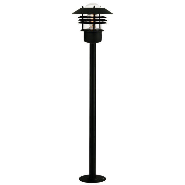Potelet extérieur bord de mer E27 max 60W noir, Vejers NORDLUX