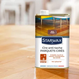 Cire meuble, bois foncé Anti-tache , 1l, STARWAX