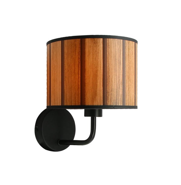 Applique tasso e14 d19 noir brun métropolight