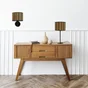Applique tasso e14 d19 noir brun métropolight
