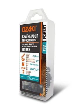 Chaîne de tronçonneuse OZAKI CD51 Pas de 7,62mm Jauge 1,1mm 12cm 27 entraîneurs