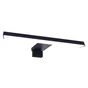 Applique miroir salle de bain, INSPIRE slim 30 cm métal noir mat