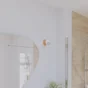 Spot salle de bain malabe gu10 orientable ip44 métal bois blanc , INSPIRE