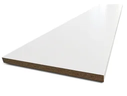 Plan De Travail 1800X640X28 Cpl Blanc Bords Droits