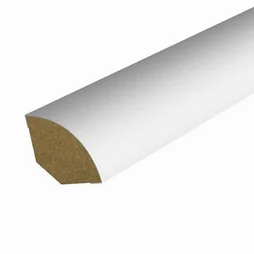 Quart de rond revêtu papier blanc