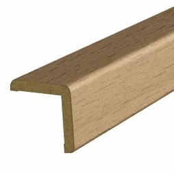 Baguette Angle Revetu Papier 2200X25X25Mm Hetre Rose
