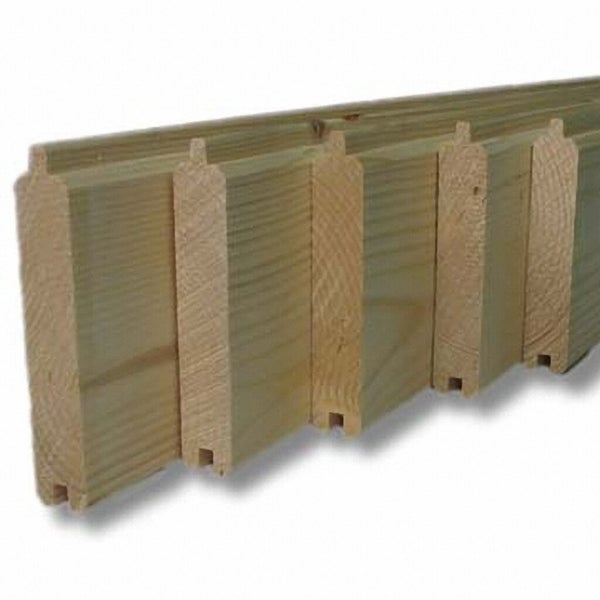 Lot de 5 lames de volet sapin du Nord 239x9 cm Ep. 2 cm