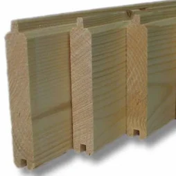 Lot de 3 lames de volet sapin du Nord 239x9 cm Ep. 2.7 cm