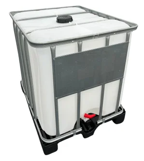 Récupérateur d'eau aérien carré blanc, 1000 l