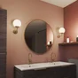 Applique salle de bain Dralo E14 IP44 métal laiton INSPIRE
