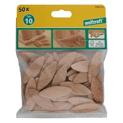 Lot De 50 Chevilles Type Lamello N°10 Wolfcraft