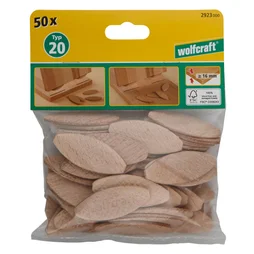 Lot De 50 Chevilles Type Lamello N°20 Wolfcraft