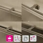 Applique miroir salle de bain slim 30 cm métal chrome mat INSPIRE